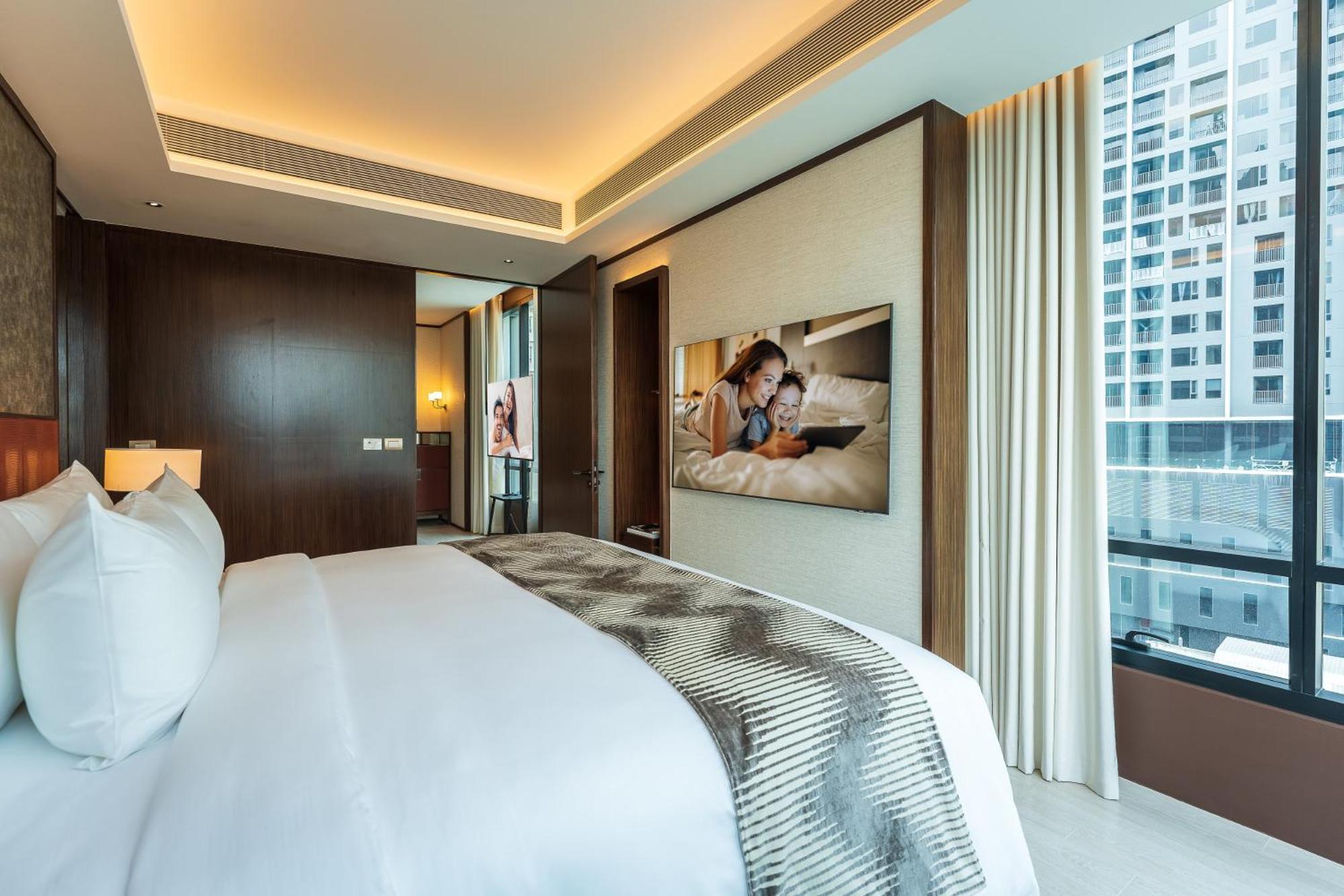 Silq Hotel & Residence, Managed By The Ascott Limited Bangkok Zimmer foto A bedroom at the hotel